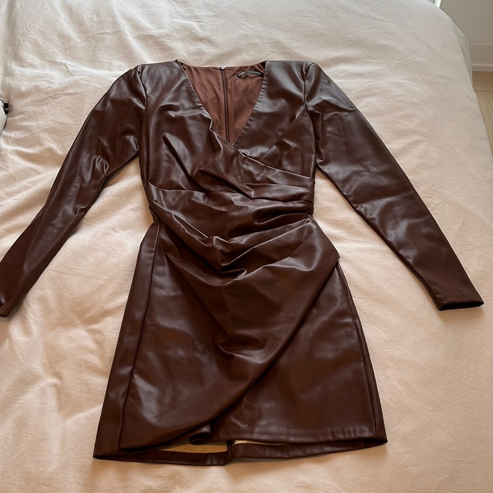 Zara leather dress